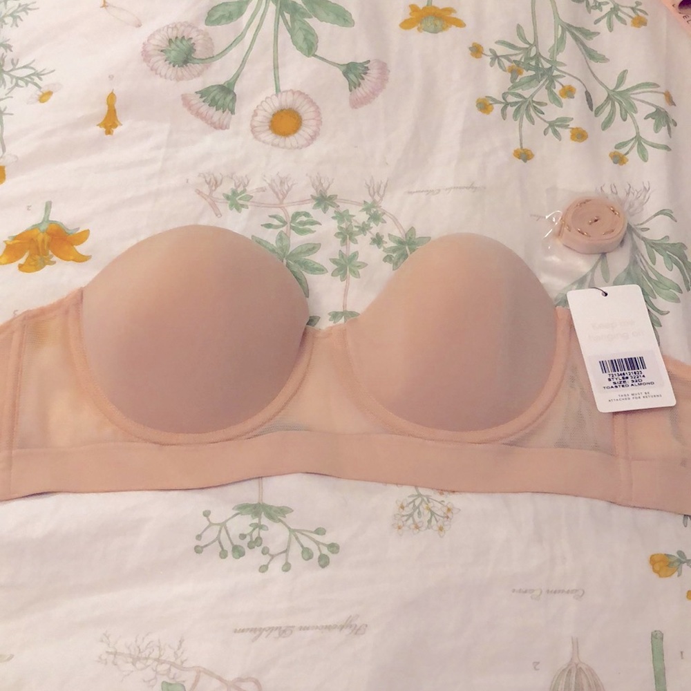 Lively smooth strapless toasted almond color bra